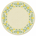 Citrus Blossom Wreath Round Mahjong Mat | Mahjong by SI