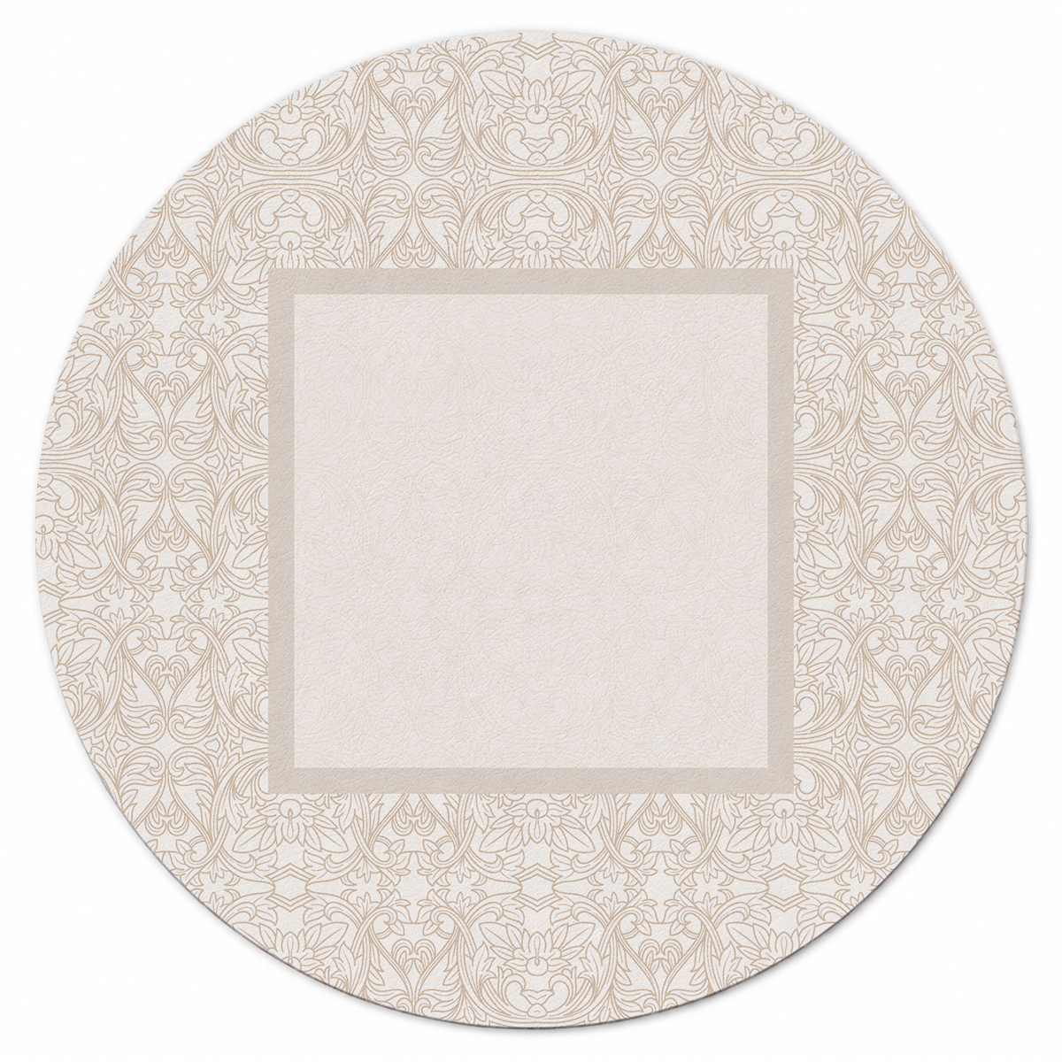 Ivory Damask Elegance Mahjong Mat | Mahjong by SI