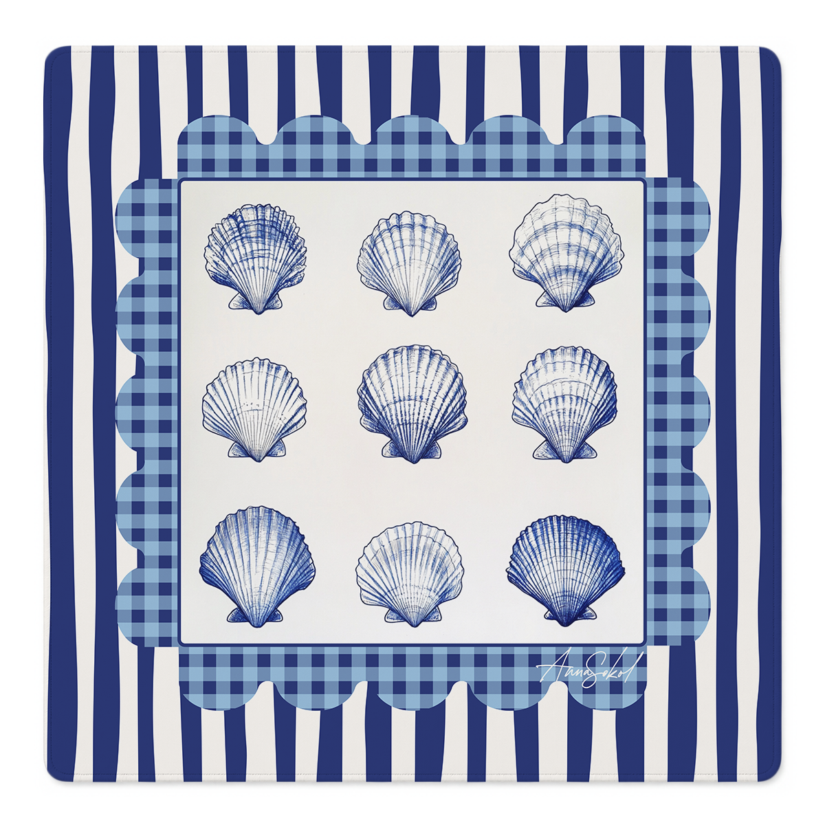 Scallop My Heart Mahjong Mat | Mahjong by SI
