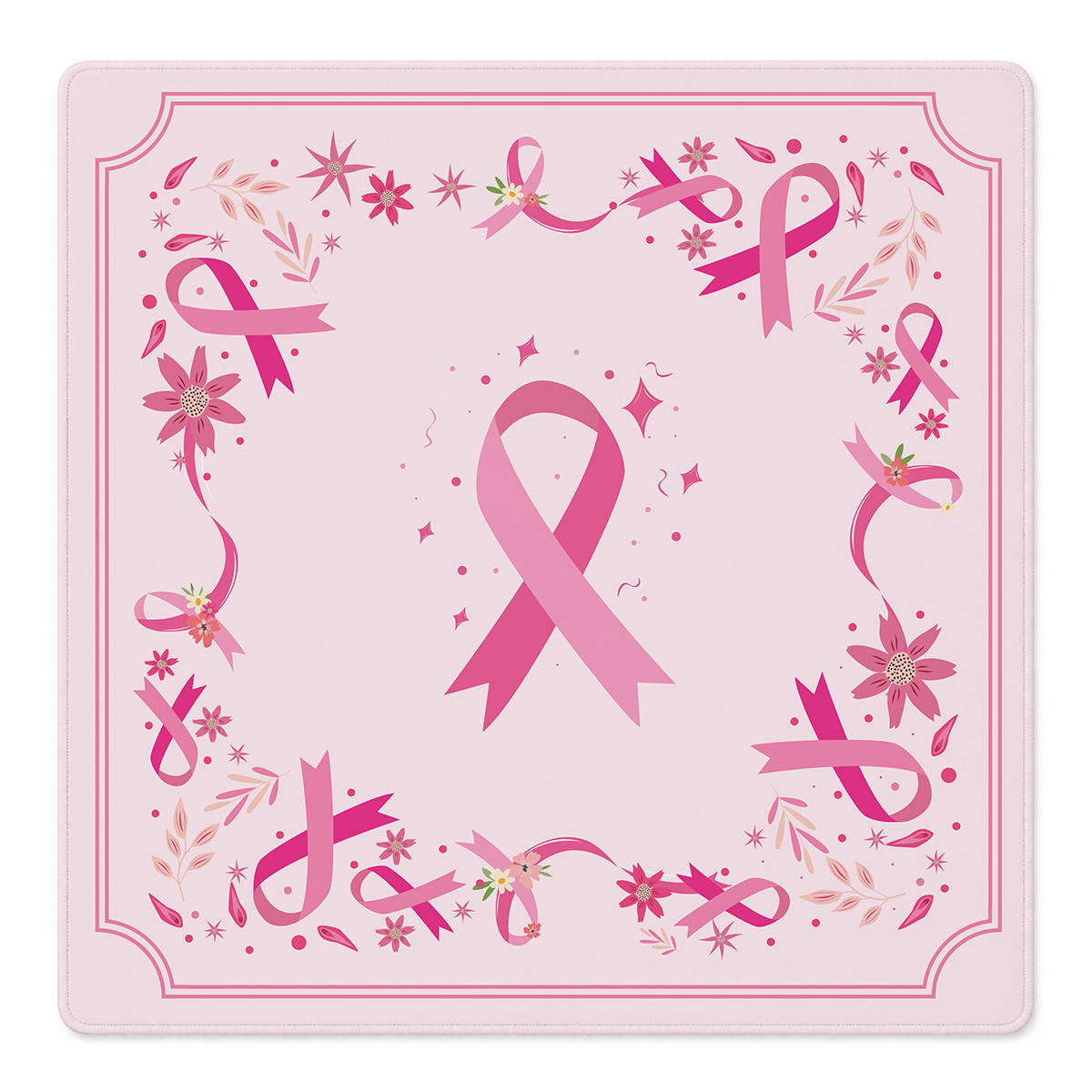 Pretty in Pink Ribbons Mahjong Mat | Mahjong by SI