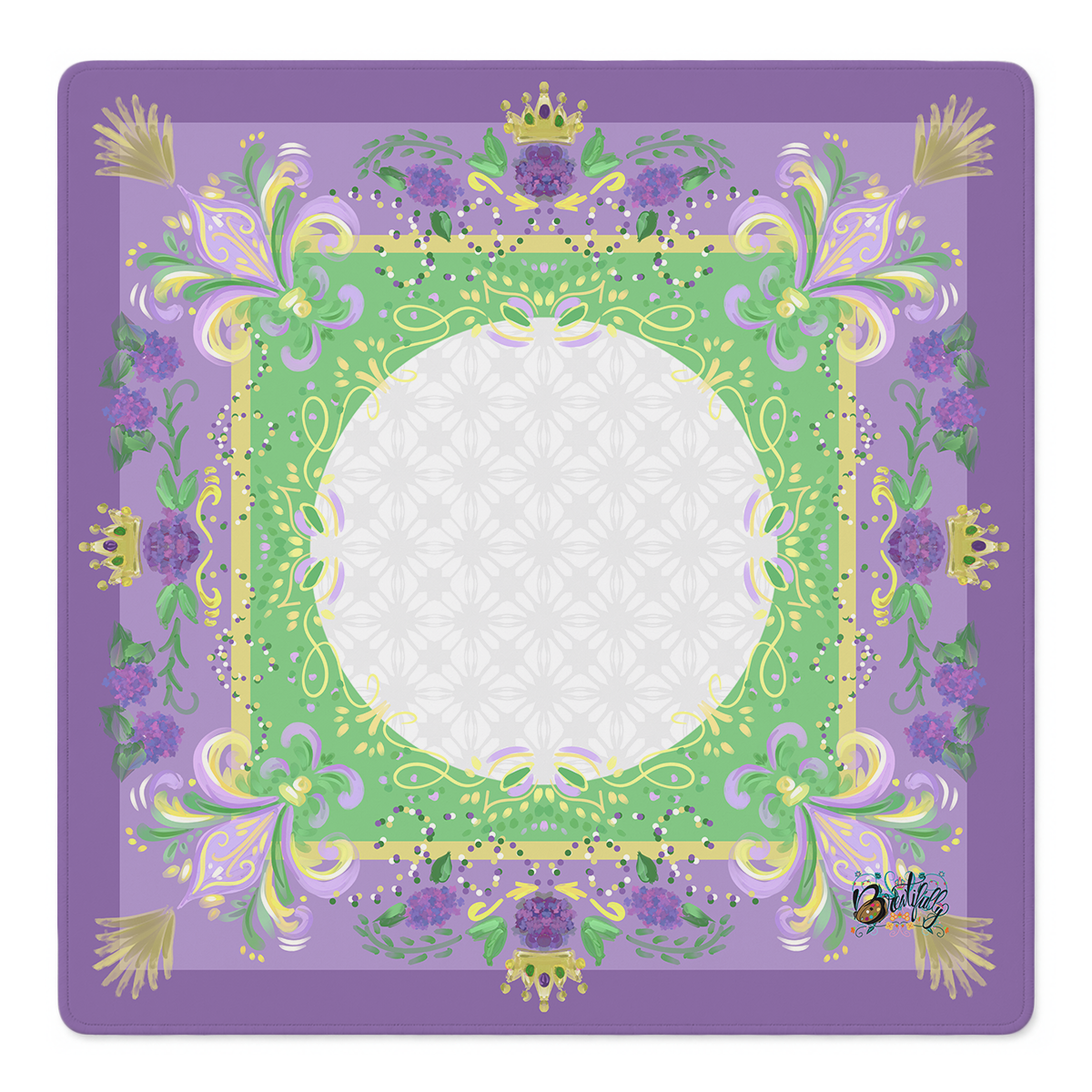 Crown of Lilacs Mahjong Mat by Brewtifully | Mahjong by SI