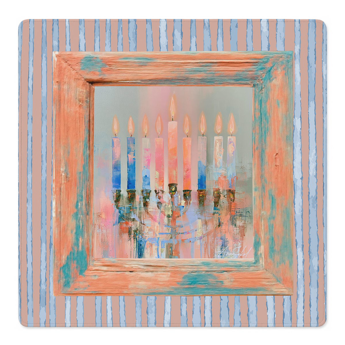 Eight Nights, One More Game Mahjong Mat by Anna Sokol | Mahjong by SI