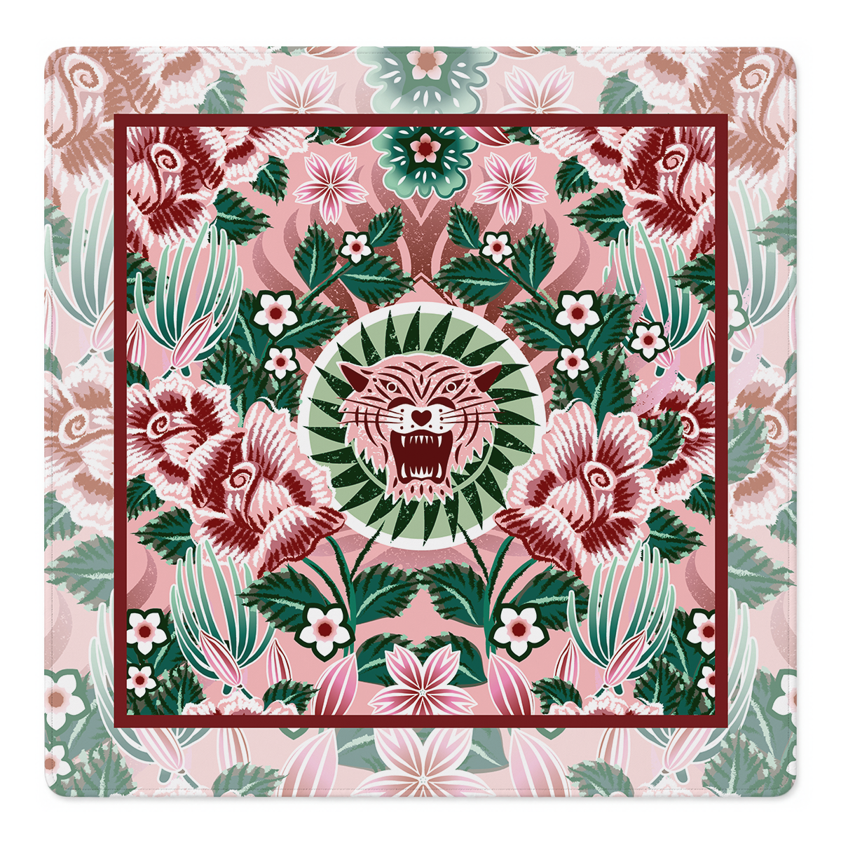 Rugido Rosa Mahjong Mat by Catalina Estrada | Mahjong by SI