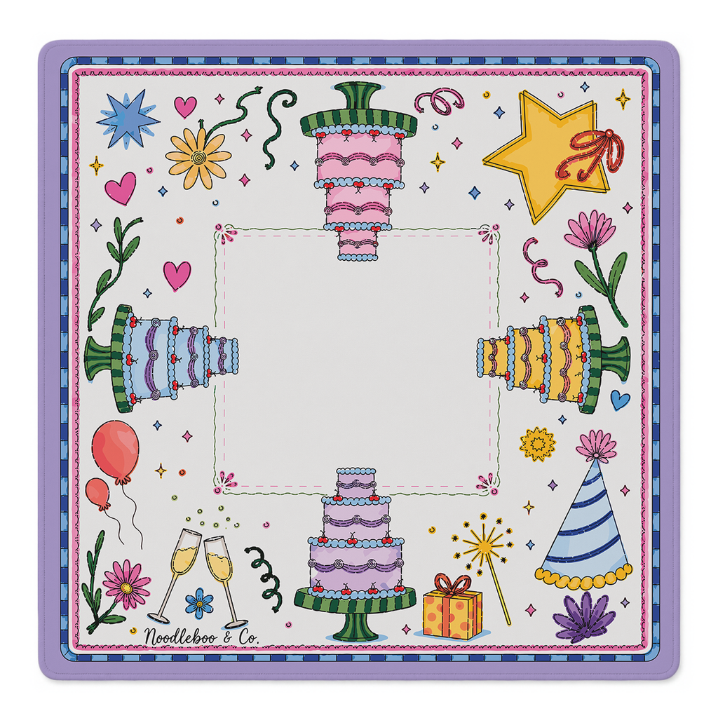 Party Like a Tile Star Mahjong Mat | Mahjong by SI