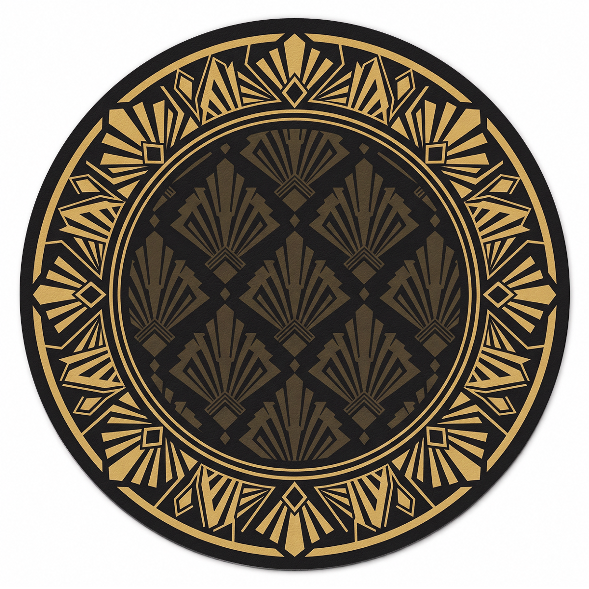 Gilded Deco Sunburst Mahjong Mat | Mahjong by SI
