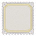 Buttercream Ditsy Scallop Frame Mahjong Mat | Mahjong by SI