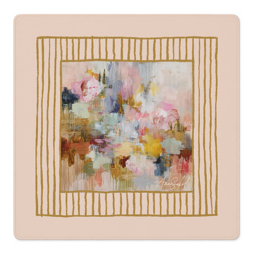 Brush With Blush Mahjong Mat | Mahjong by SI