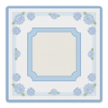 Blue Petals Forever Mahjong Mat by Mahjong by SI