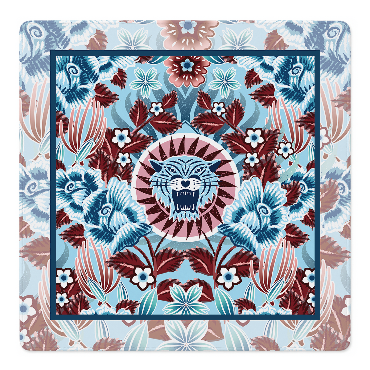Rugido Azul Mahjong Mat by Catalina Estrada | Mahjong by SI