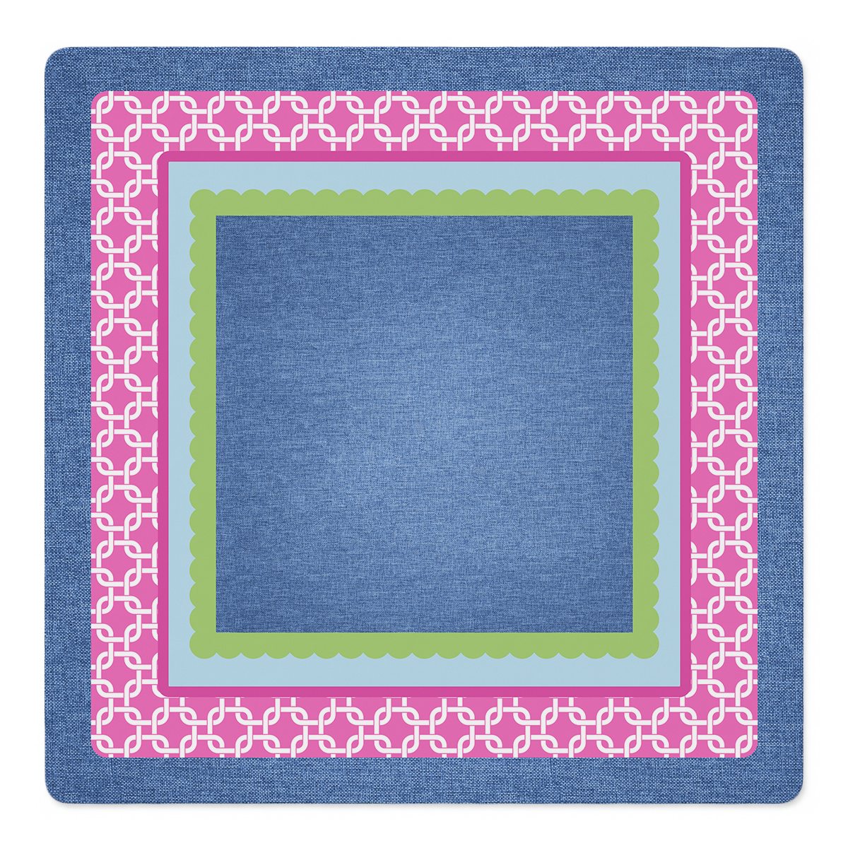 Preppy in Pink Chain Gang Mahjong Mat | Mahjong by SI