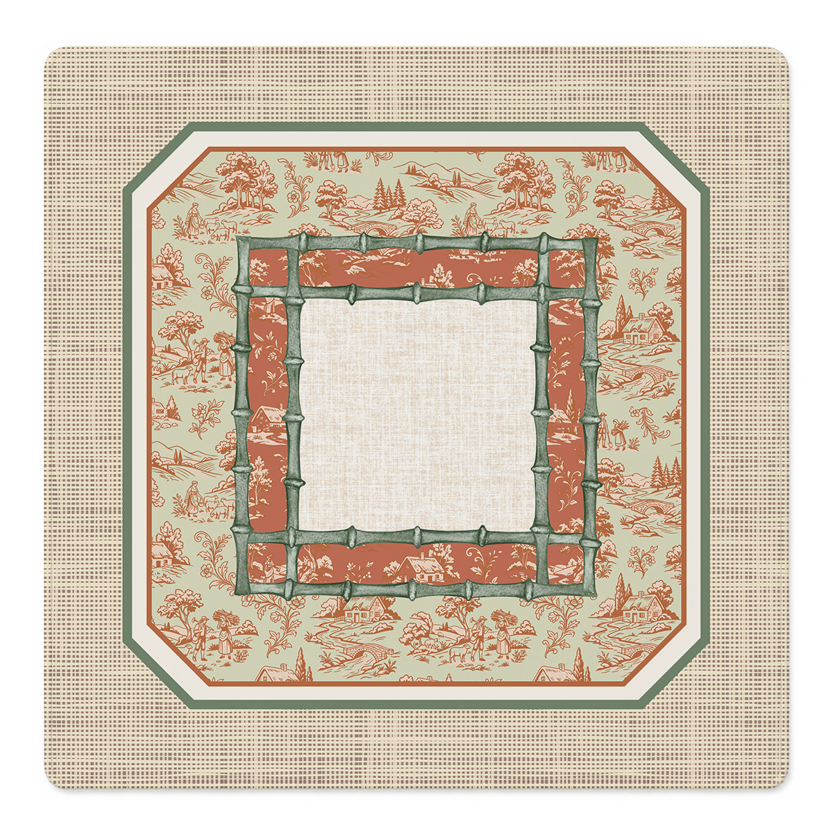 Toile and Trouble Mahjong Mat | Mahjong by SI