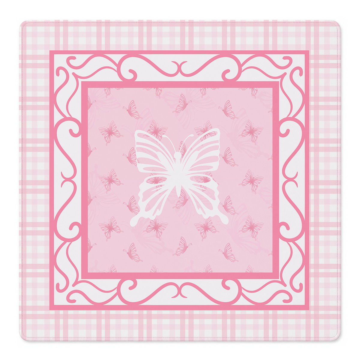 Butterfly Kisses in Pink Mahjong Mat | Mahjong by SI
