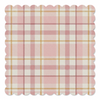 Blush Tartan Elegance Mahjong Mat | Mahjong by SI