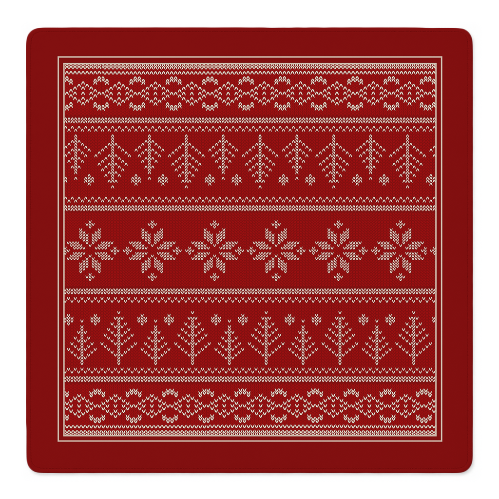 Fair Isle Be Home for Christmas Mahjong Mat | Mahjong by SI