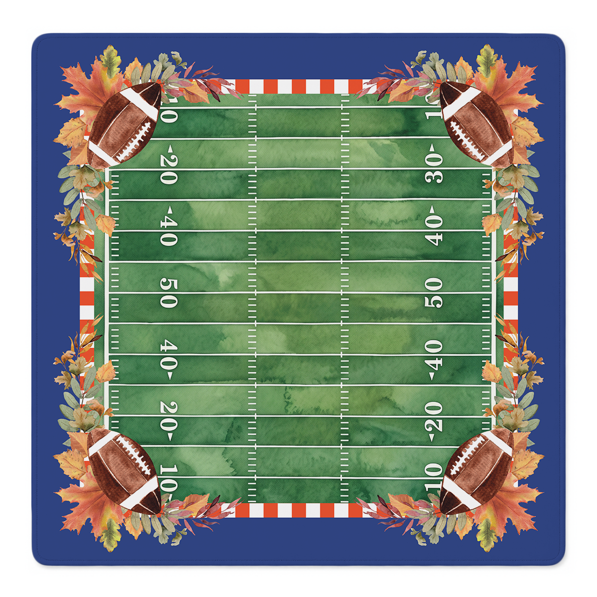 Pigskin & Pumpkin Spice Mahjong Mat | Mahjong by SI