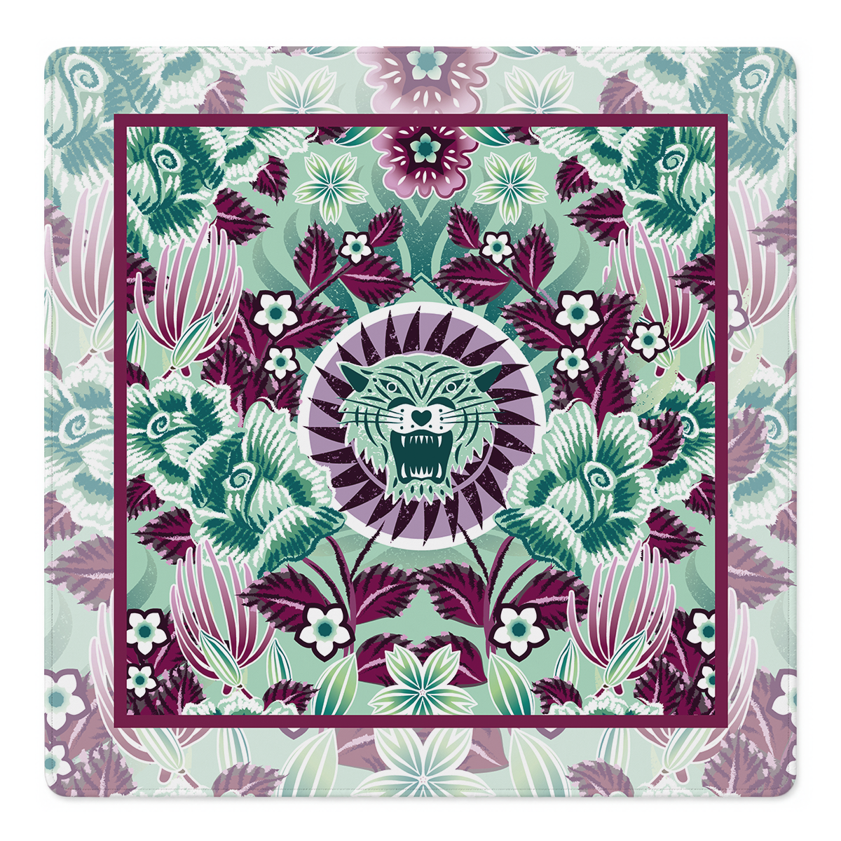 Rugido Jade Mahjong Mat by Catalina Estrada | Mahjong by SI