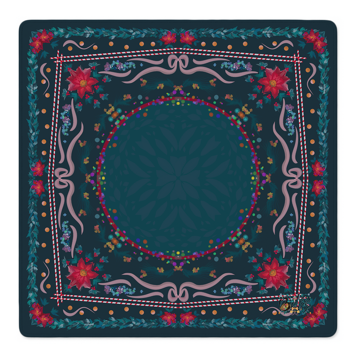 Jeweled Garland Gala Mahjong Mat | Mahjong by SI