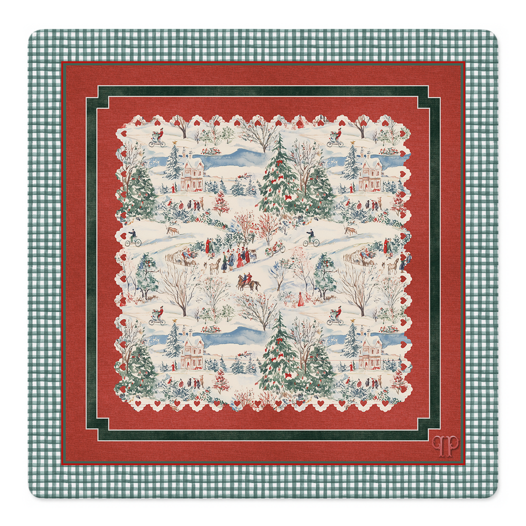 Gingham Bread Village Mahjong Mat | Mahjong by SI