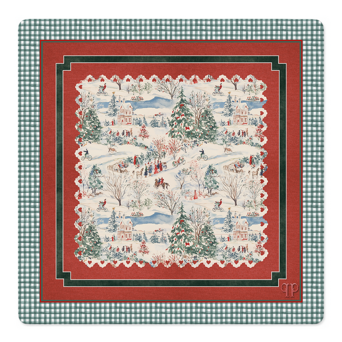 Gingham Bread Village Mahjong Mat | Mahjong by SI