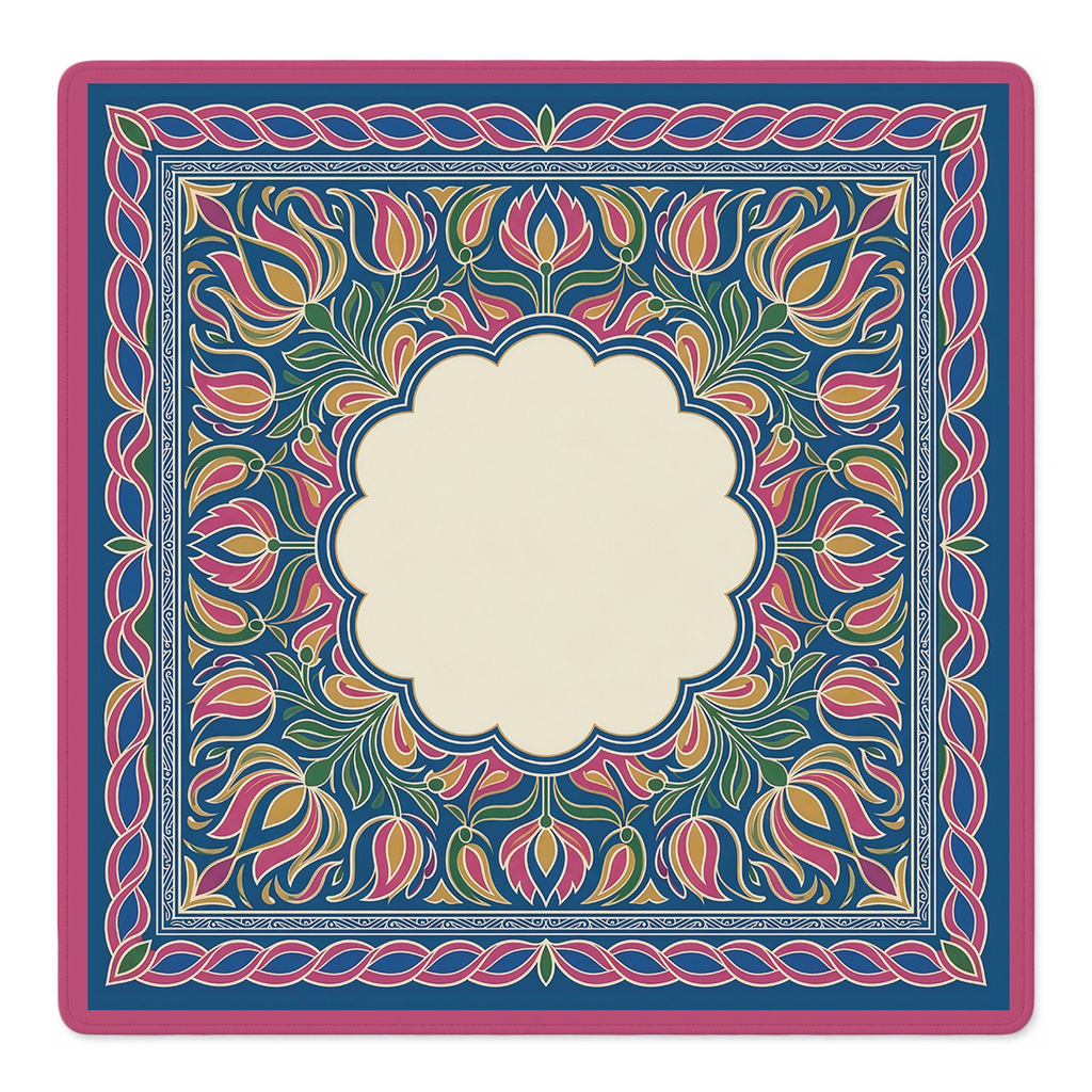 Tulip Tapestry Mahjong Mat by Mahjong by SI