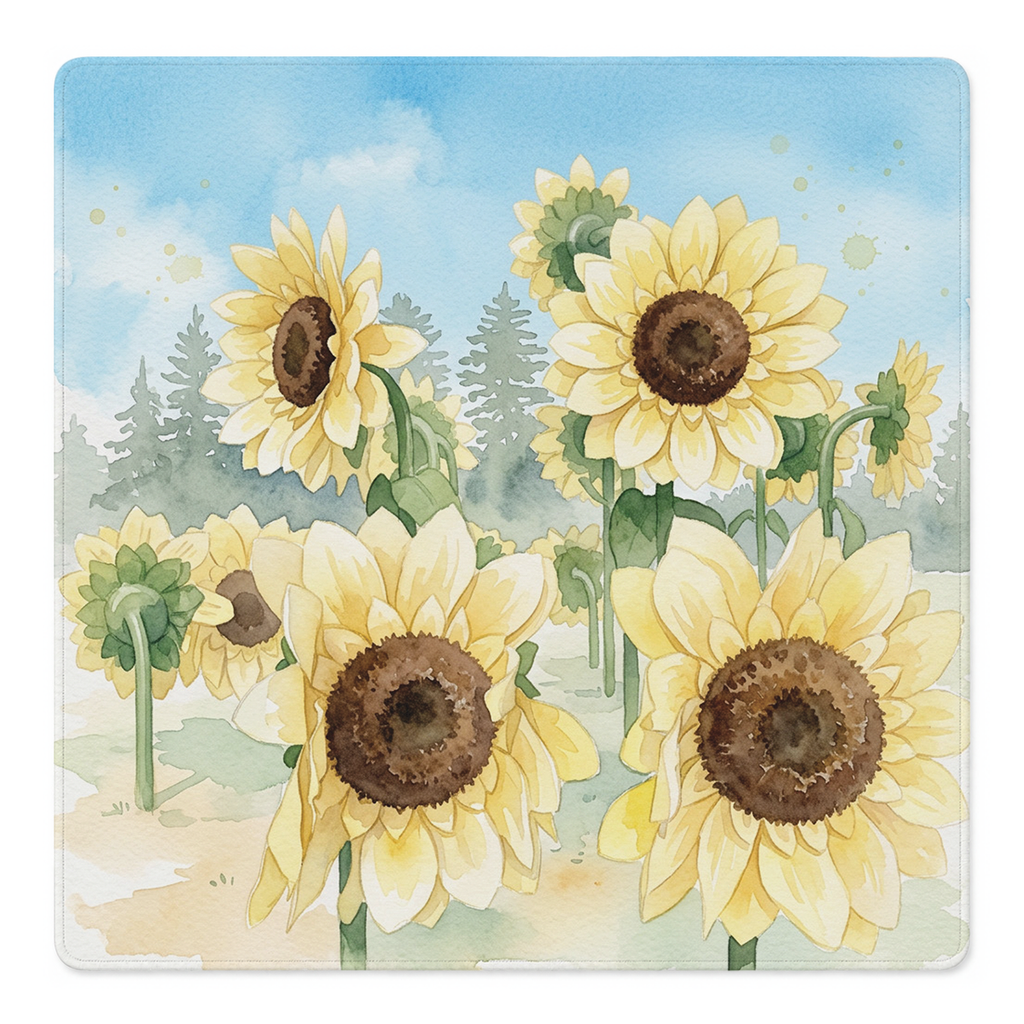 Golden Hour Blooms Mahjong Mat by Mahjong by SI