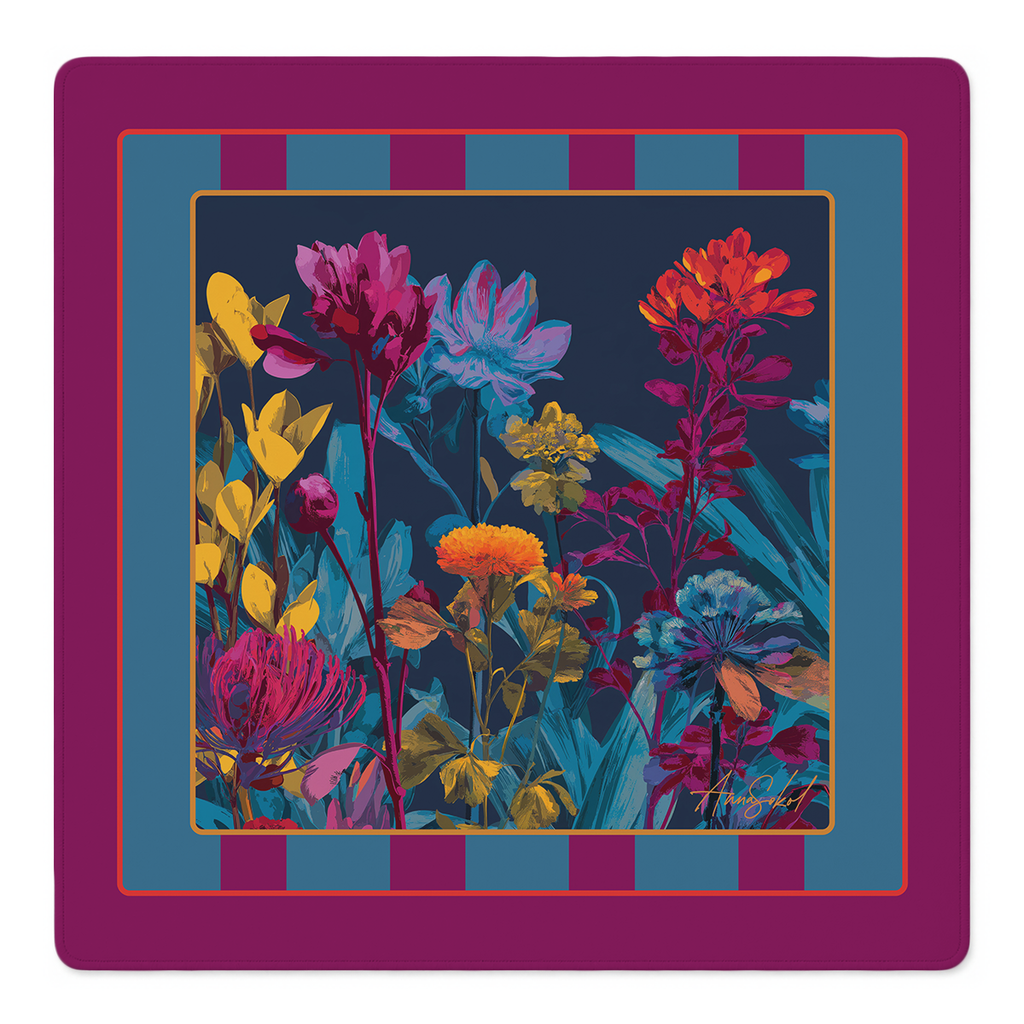 Botanical Babe Mahjong Mat by Anna Sokol | Mahjong by SI