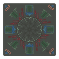 Dragons at the Gate Mahjong Mat | Mahjong by SI