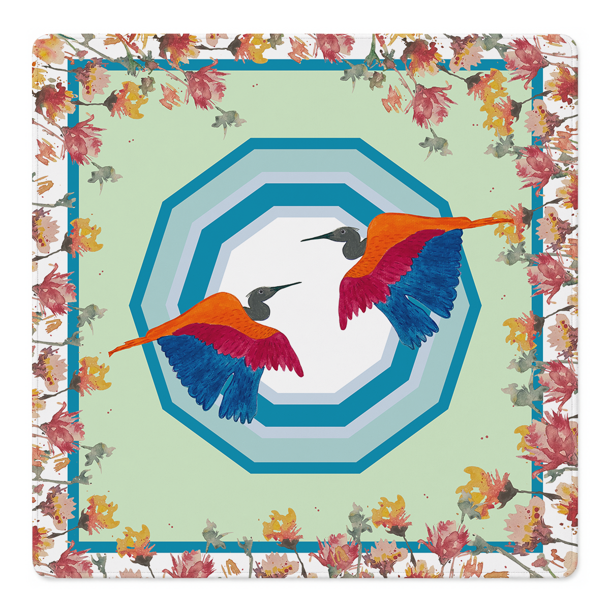 Bullseye in Bloom Mahjong Mat | Mahjong by SI
