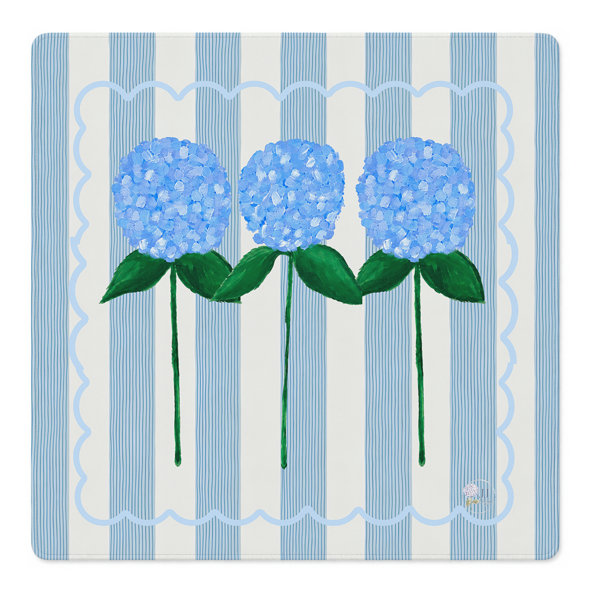 Hydrangea Hullabaloo Mahjong Mat | Mahjong by SI