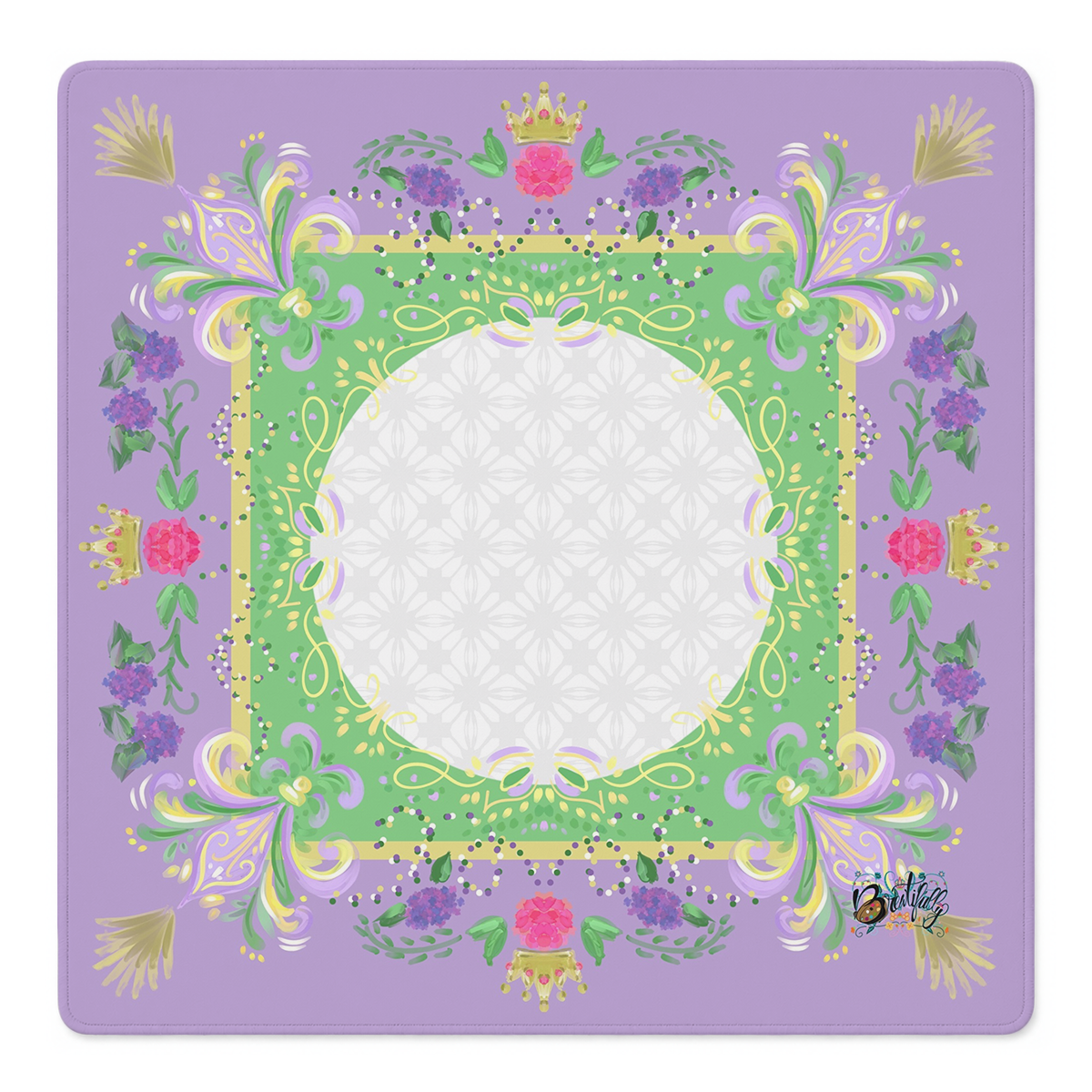Crown of Lilacs Mahjong Mat | Mahjong by SI