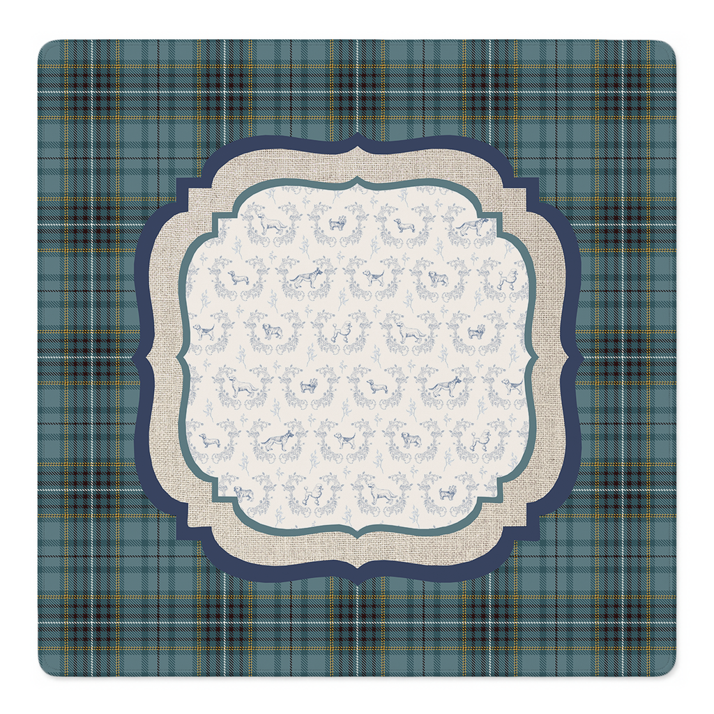Tartan and Hound Mahjong Mat | Mahjong by SI