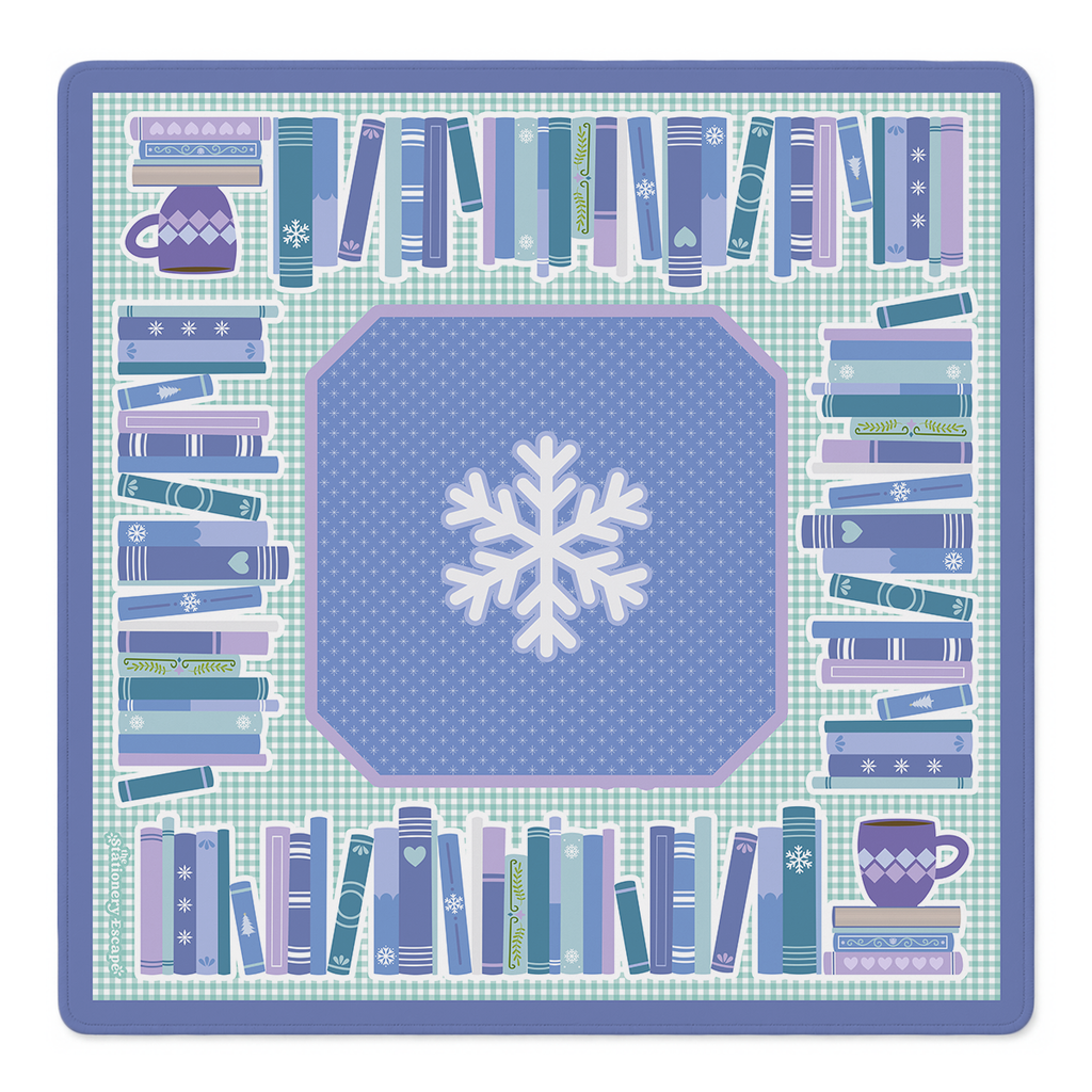 Cozy Winter Library Mahjong Mat | The Stationery Escape x Mahjong by SI™