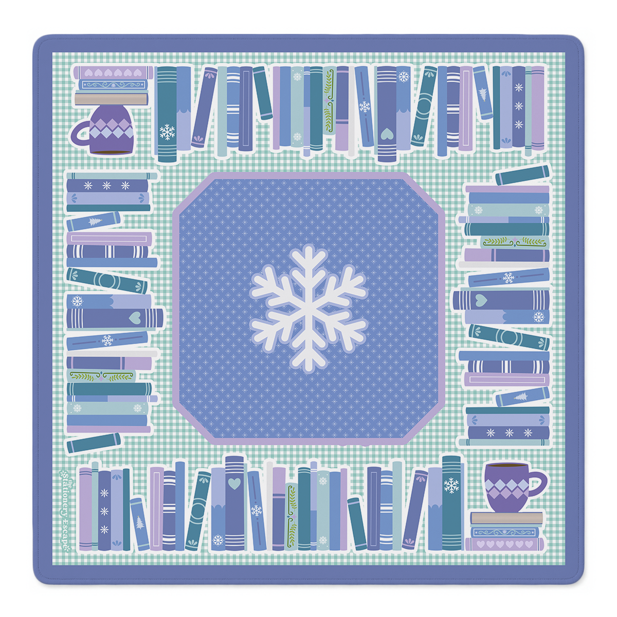 Cozy Winter Library Mahjong Mat | The Stationery Escape x Mahjong by SI™