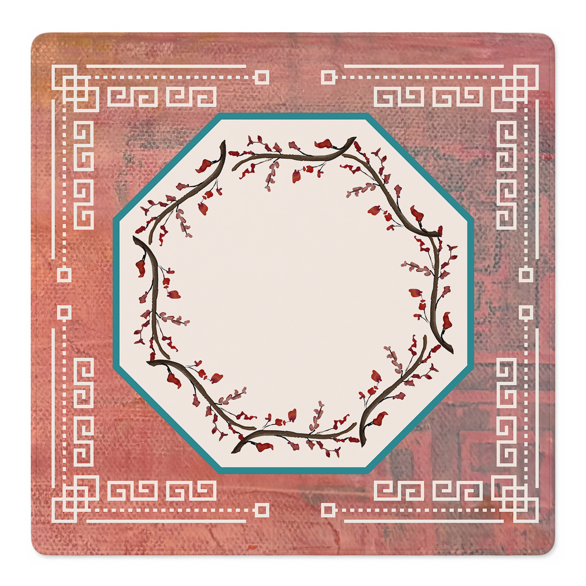 Teal Me About It Mahjong Mat | Mahjong by SI