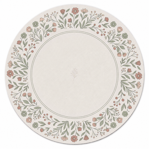 Botanical Blush Wreath Mahjong Mat | Mahjong by SI