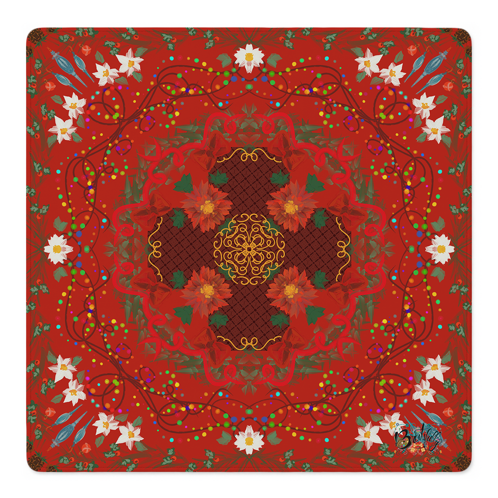 Crimson Lotus Dreams Mahjong Mat | Mahjong by SI