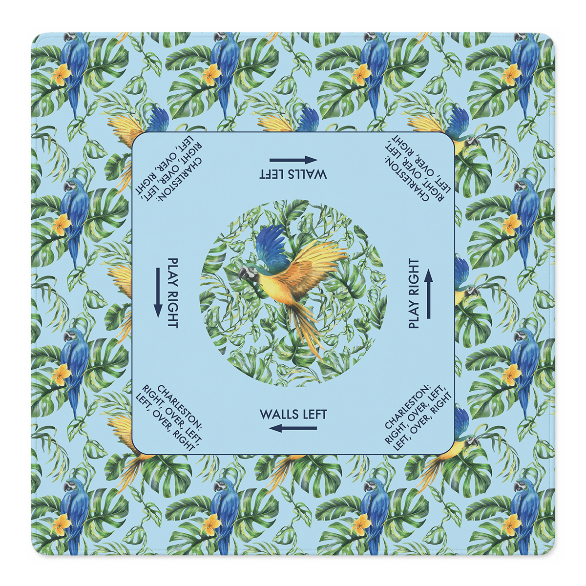Parrot-Dise Found Mahjong Mat by Mahjong by SI