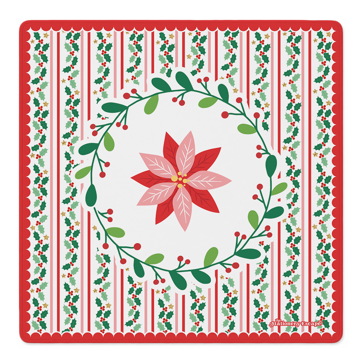 Happy Holly Days Mahjong Mat | The Stationery Escape x Mahjong by SI™