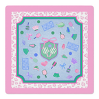 Pickle Me Pink Mahjong Mat | Mahjong by SI
