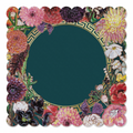 Dahlia Greek Key Frame Mahjong Mat | Mahjong by SI