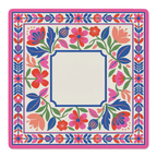 Floral Fiesta Frame Mahjong Mat by Mahjong by SI