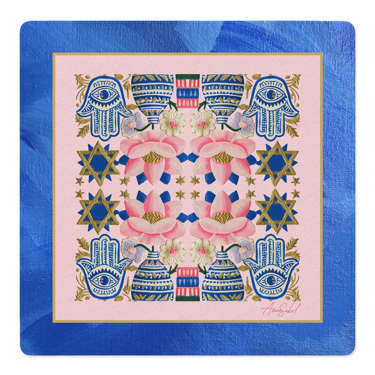 Hamsa Nagila Mahjong Mat | Mahjong by SI
