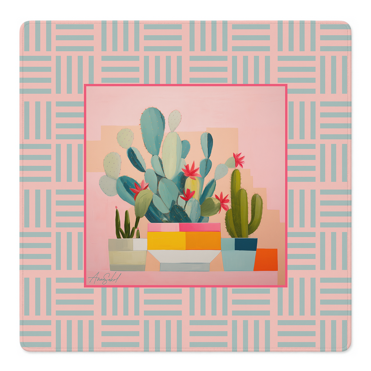 Cactus Makes Perfect Mahjong Mat | Mahjong by SI