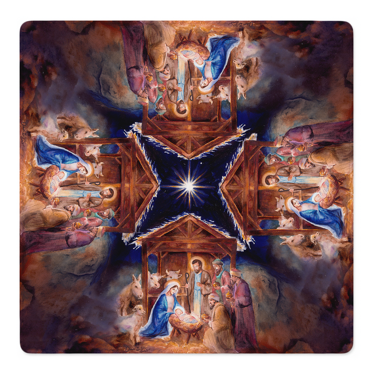 Silent Night Divine Mahjong Mat | Mahjong by SI