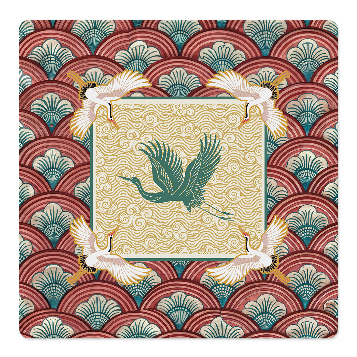 Feathered Fortune Mahjong Mat | Mahjong by SI