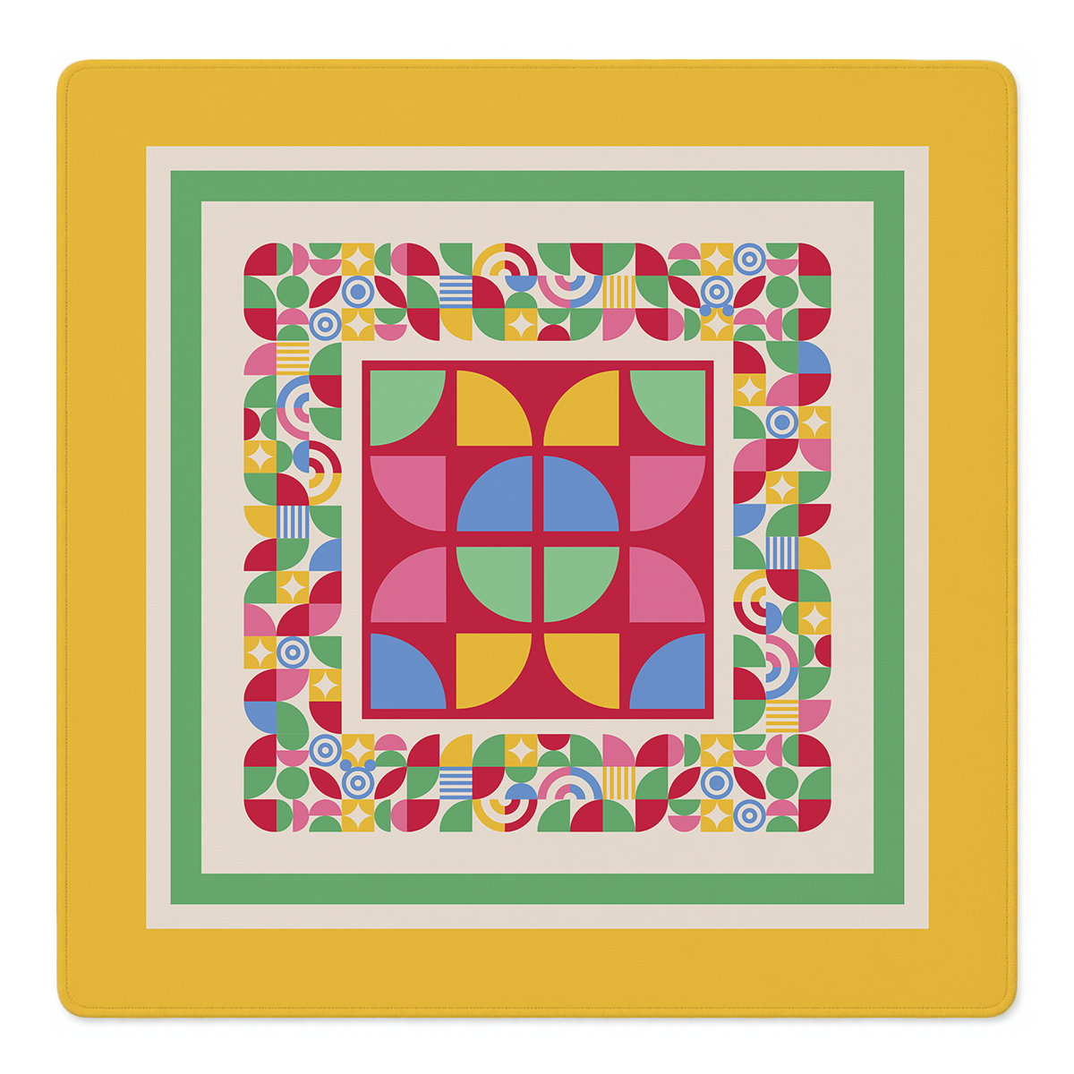 Geometric Jamboree Mahjong Mat | Mahjong by SI