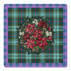 Poinsettia Plaid Party Mahjong Mat | Mahjong by SI