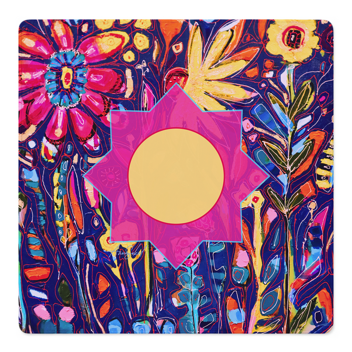 Bloom Where You Are Fandango Mahjong Mat | Mahjong by SI