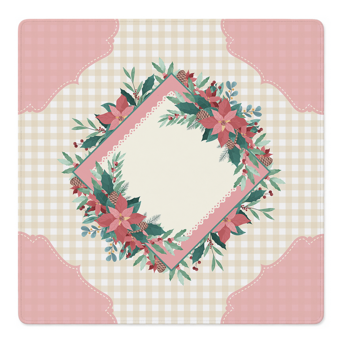 Plaid Tidings Mahjong Mat | Mahjong by SI