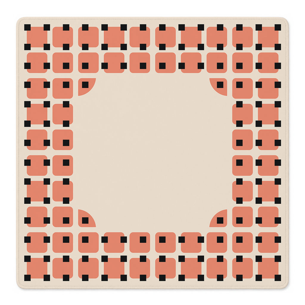 Peachy Keen Pixels Mahjong Mat | Mahjong by SI